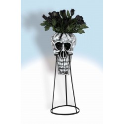 JARRON CALAVERA C/SOPORTE METALICO