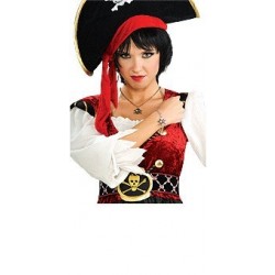 BRAZALETE PIRATA CADENA C/CALAVERA