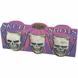PAQ.3/U VASO CHUPITO CALAVERA