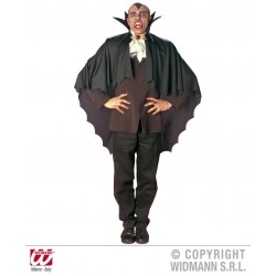 CAPA C/CUELLO VAMPIRO NEGRA 100CM