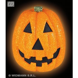 $D CALABAZA CRISTALIZADA C/LUZ 24CM