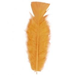   50 PLUMAS NARANJA APROX. 10CM