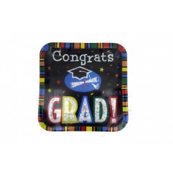PAQ.8/U PLATOS CUADRADO GRADUACION 23CM