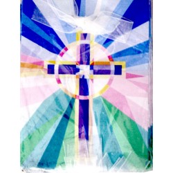 PAQ.18/U BOLSA REGALO CRUZ COMUNION AZUL
