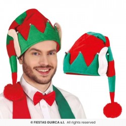 GORRO ELFO C/CASCABELES