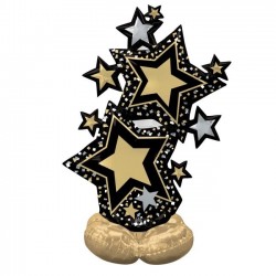 GLOBO 59" FOIL ARILOONZ ESTRELLAS ORO
