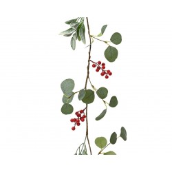 GUIRNALDA HOJAS FRUTOS ROJOS 150CM