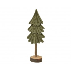 ARBOL NAVIDAD FIELTRO BASE TRONCO 23CM