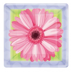 PAQ.8/U PLATO CUADRADO PRIMAVERA 17,8CM