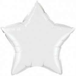   GLOBO 36" FOIL  ESTRELLA BLANCA