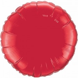    GLOBO 36" FOIL REDONDO ROJO RUBI