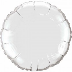    GLOBO 36" FOIL REDONDO PLATA