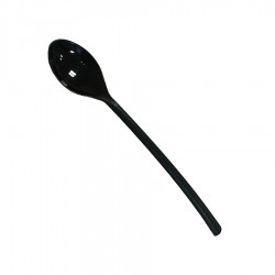   200 MINI CUCHARAS NEGRO 10,5CM
