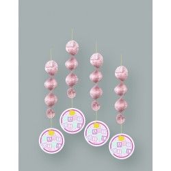 PAQ.4/U TIRA ESPIRAL BABY GIRL ROSA