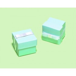 CAJA 12/UMINI CAJA CUADRADA CELESTE LAZO