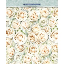 BOLSA REGALO A.CORDON BODA ROSA 26X33CM