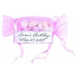   12 CAJA GASA FORMA CARAMELO ROSA