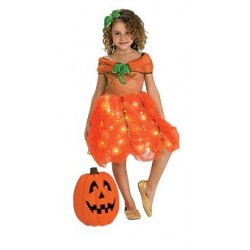 DISFRAZ CALABAZA FALDA LUZ H 1A2AÑOS