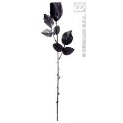 ROSA NEGRA CON PETALOS 43CM