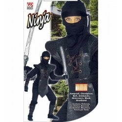 DISFRAZ 8A10AÑO NINJA PECTORAL MARRON