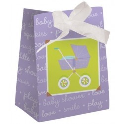 PAQ.18/U BOLSA REGALO CARRITO BABY LILA