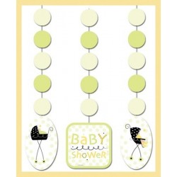 PAQ.3/U TIRA  BABY SHOWER CUNA NEGRA
