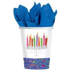 PAQ.8/U VASO HAPPY HANUKKAH 266ML