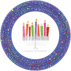 PAQ.8/U PLATO HAPPY HANUKKAH 17,8CM