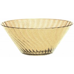   BOWL PLASTICO GRANDE GLITTER ORO