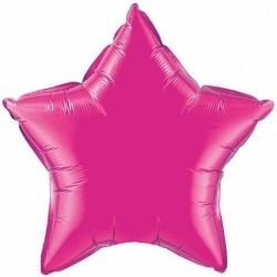   GLOBO 36" FOIL ESTRELLA FUCSIA