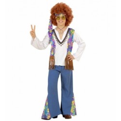 DISFRAZ 5A7 AÑOS NIÑO HIPPIE CHALECO