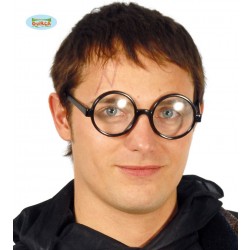 GAFAS REDONDA NEGRA MAGO C/CRISTAL