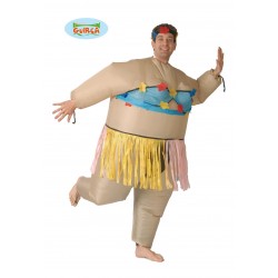 $D MEGA DISFRAZ HAWAIANA HINCHABLE