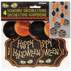 PAQ.4/UCOLGANTE TIRA ESPIRAL HALLOWEEN