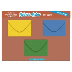 SOBRES DE COLORES 7X10CM