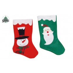 $D BOTA MUÑECO NIEVE/PAPA NOEL 45CM SUR