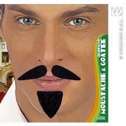   BIGOTE PERILLA ADHESIVA NEGRO