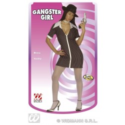  DISFRAZ T-XL CHICA GANSTER CREMALLERA
