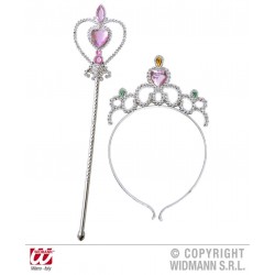 BLISTER TIARA VARITA STRASS PRINCESA