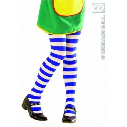 $D% MEDIAS PANTYS RAYA AZUL/BLANCA INFA