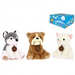 PELUCHE PERRO/GATO NOMBRE 18CM