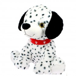 PELUCHE DALMATA COLLAR HUELLA 28CM