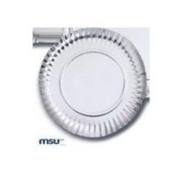   PAQ.100/U PLATO CARTON PLATA 30CM