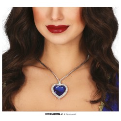 COLLAR CORAZON AZUL
