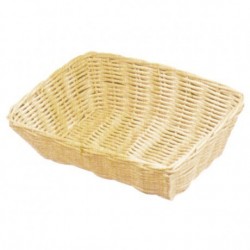 CESTA MIMBRE PLAST. RECTANG. 41X28,7X8 C