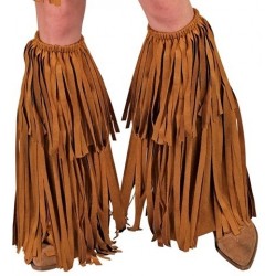 CUBREBOTAS ADULTO FLECOS MARRON INDIO