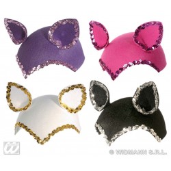CASQUETE GATO C/LENTEJUELAS