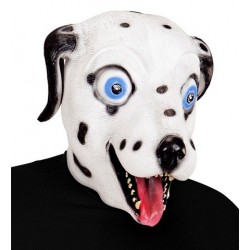 MASCARA LATEX ENTERIZA PERRO DALMATA