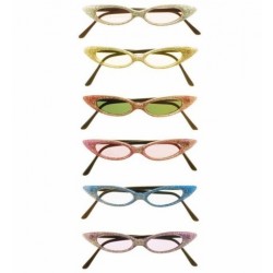 $D GAFAS ALARGADA GLITTER 6COL.SURT