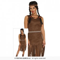  DISFRAZ T-XL VESTIDO FLECO INDIA